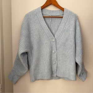 Bulky Powder Blue Cardigan
